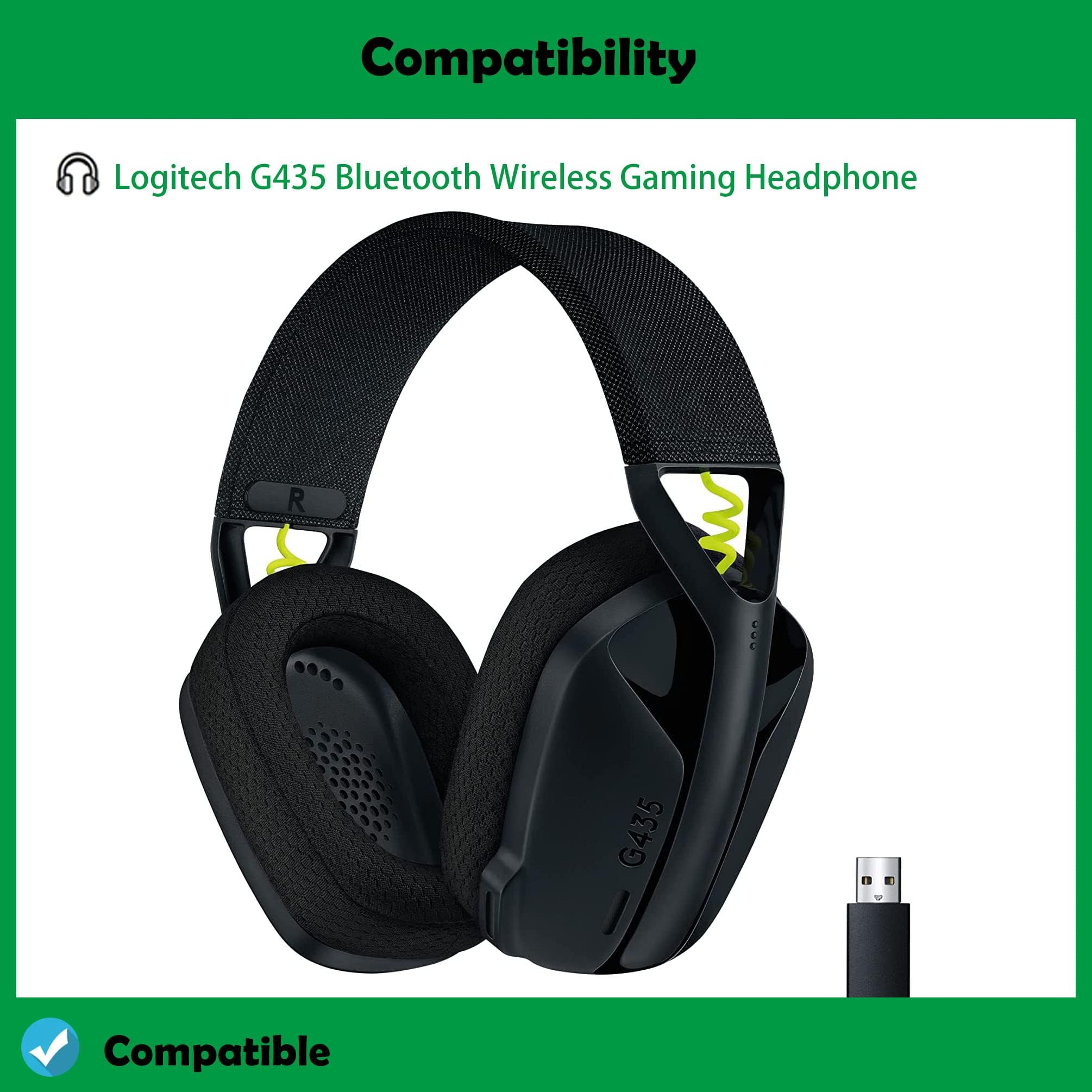 G435 Wymienne nauszniki – Kompatybilne z bezprzewodowym zestawem słuchawkowym Logitech G435 Bluetooth Gaming, Nauszniki z pianką izolującą hałas