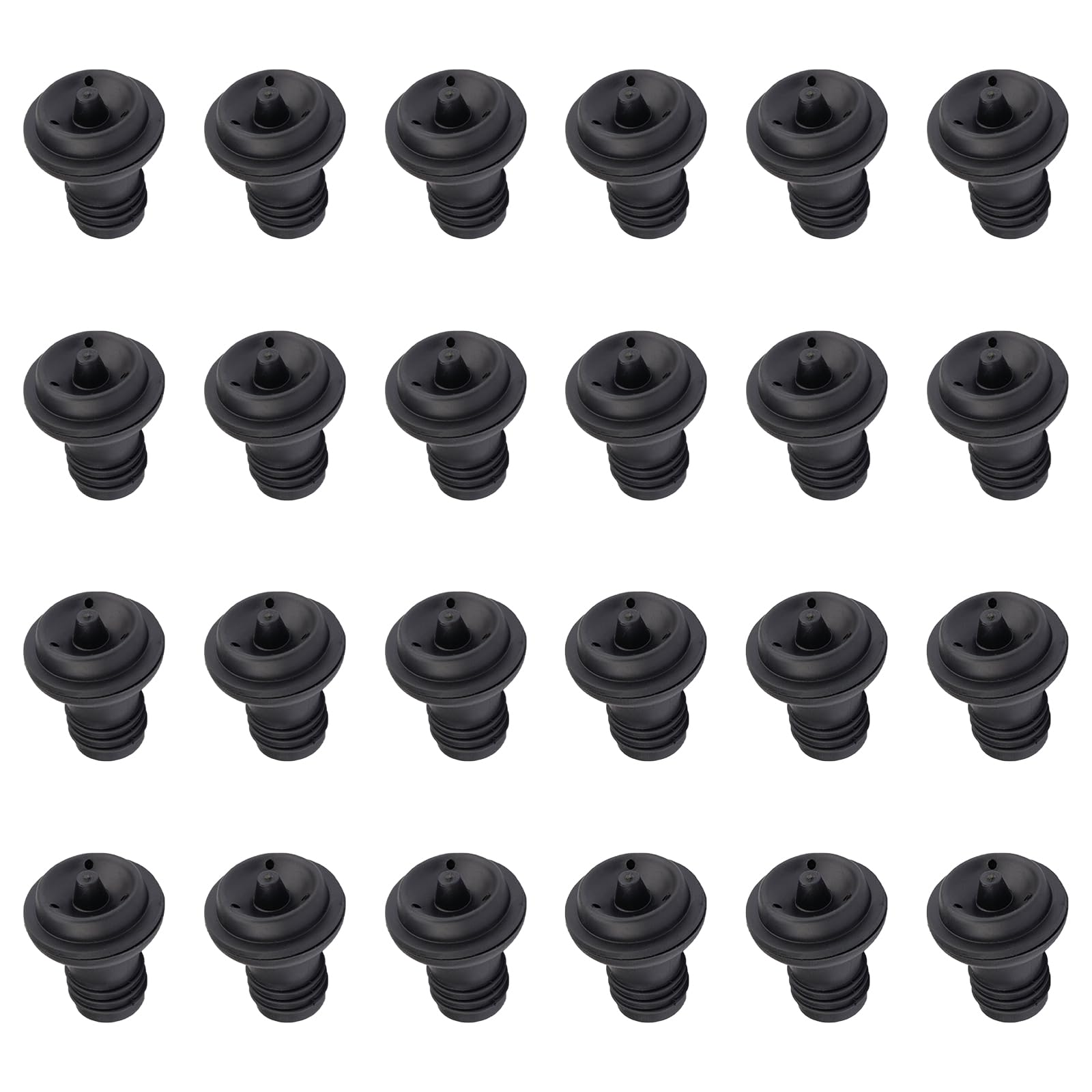 Kalttoy Of 24 Wine Stoppers Bottle Freshness Preservers Wine Bottle Caps Silicone Texture Present for Enthusiasts Vacuum Pumps