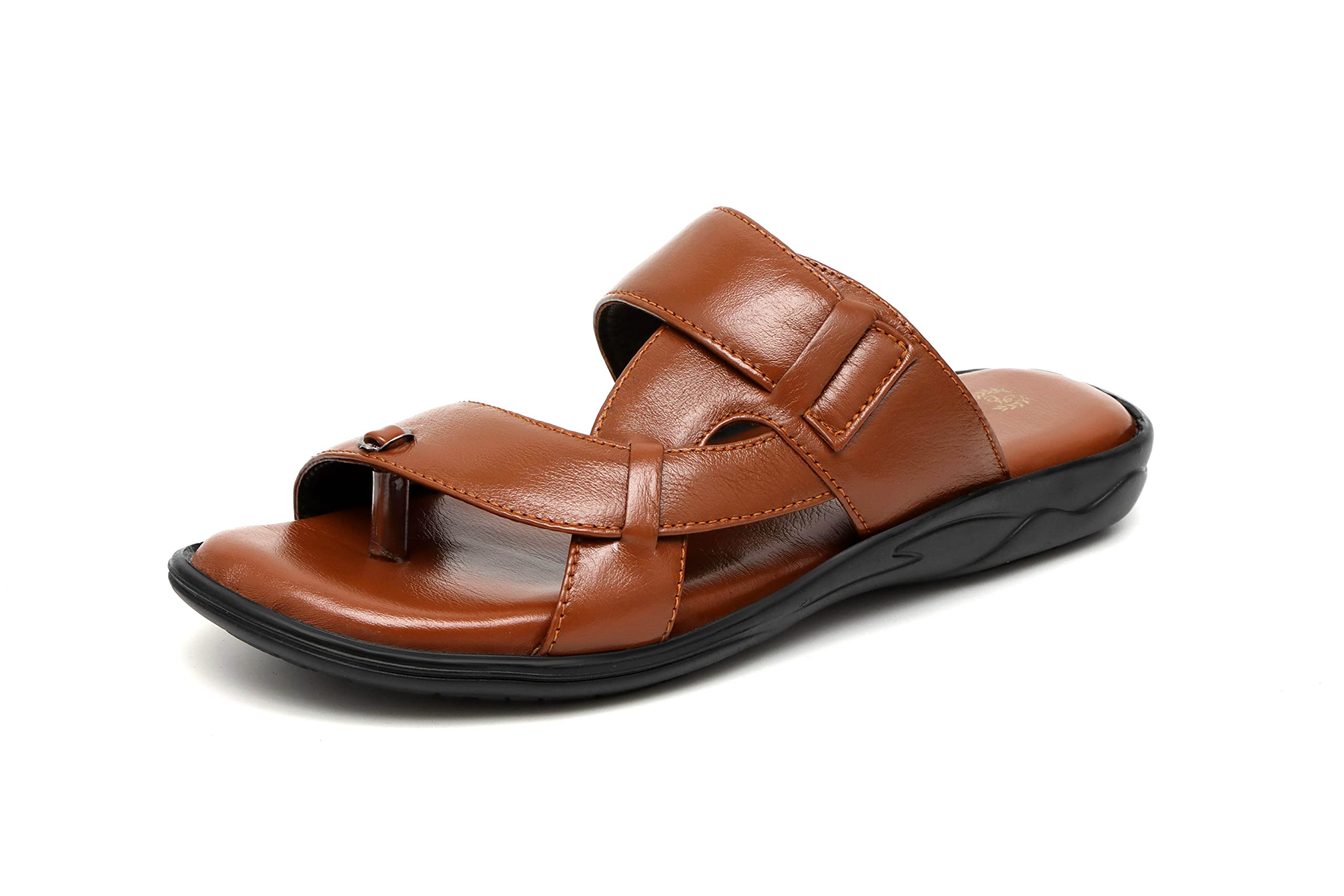 heels county Men's Genuine Leather Slippers | Kurta Pajama Slippers-picture-53