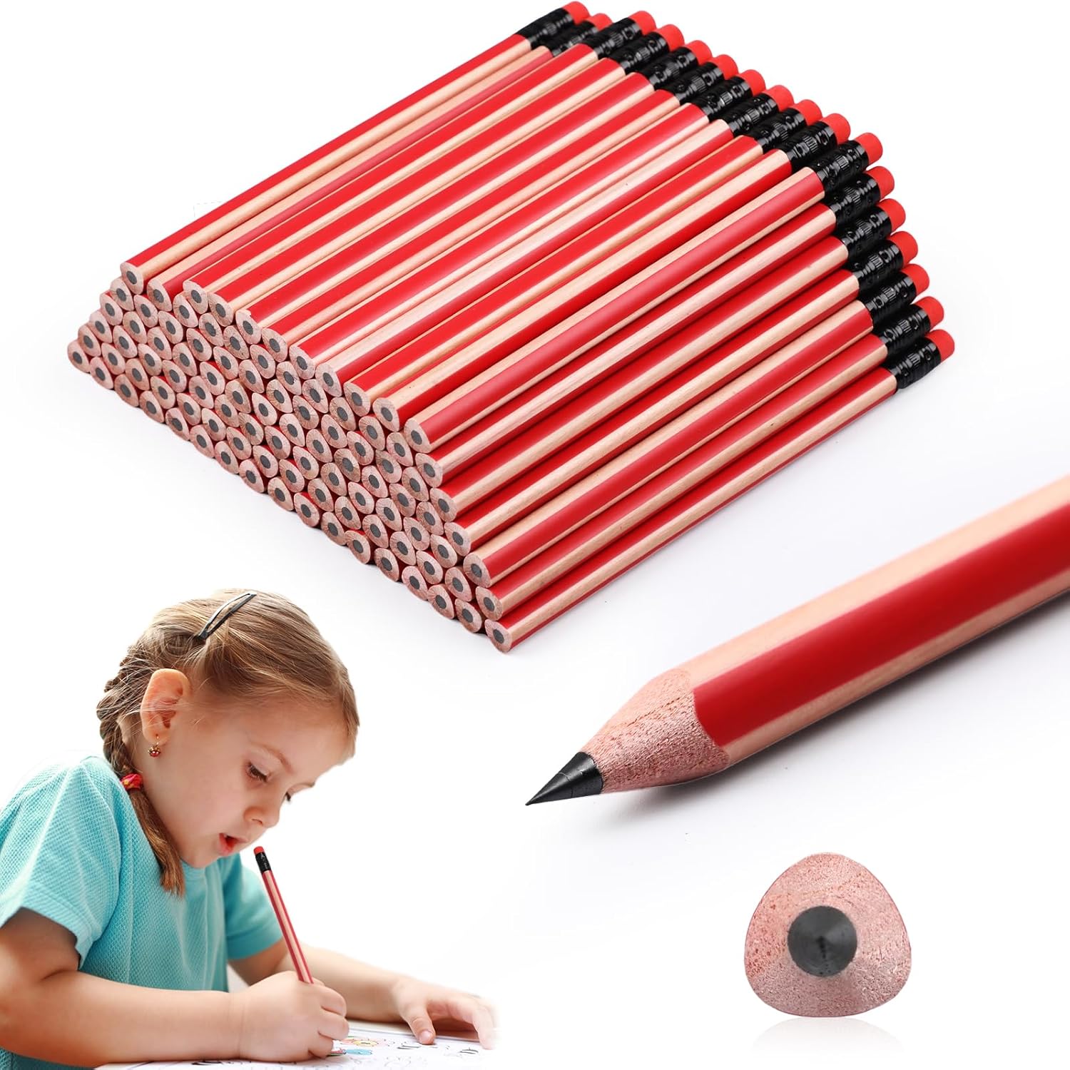 Amazon.com : Seajan 96 Pcs 2b Jumbo Pencils, Big, Fat, Thick ...