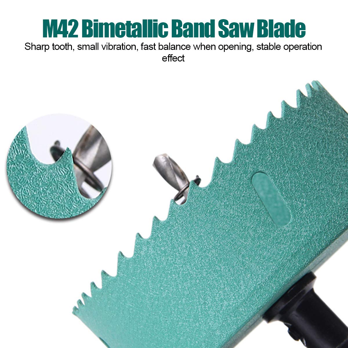 RanDal 10Pcs 16-40Mm Green M42 Hss Hole Saw Cutter Tooth Metal Cutter Set Abridor Brocas