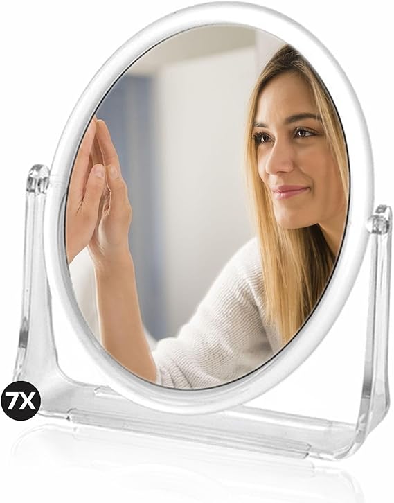 Makeup Mirror Double Sided Handheld Vanity Cosmetic Dressing Table