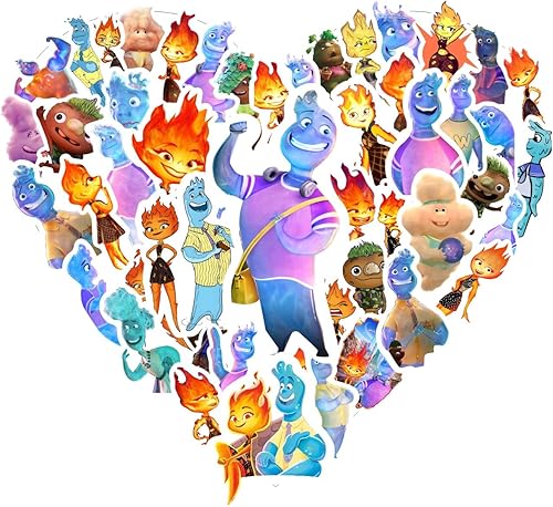 88 calcomanías elementales para botellas de agua, suministros de fiesta de cumpleaños elementales para niños, decoraciones de fiesta, regalos de