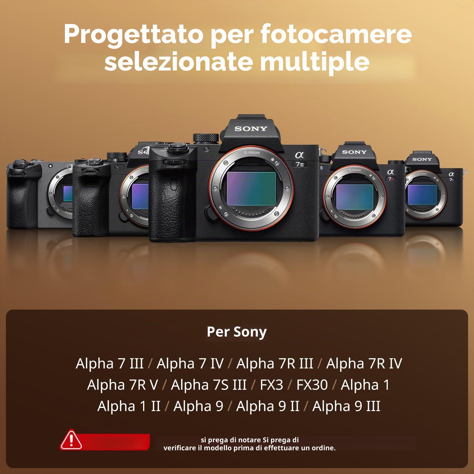 SMALLRIG Maniglia laterale girevole con Trigger Rec per fotocamere mirrorless selezionate, per Sony Alpha 7 IV/Alpha 7R V / A7 III / FX3 / Alpha 9, compatibile con batteria F550/570, controllo