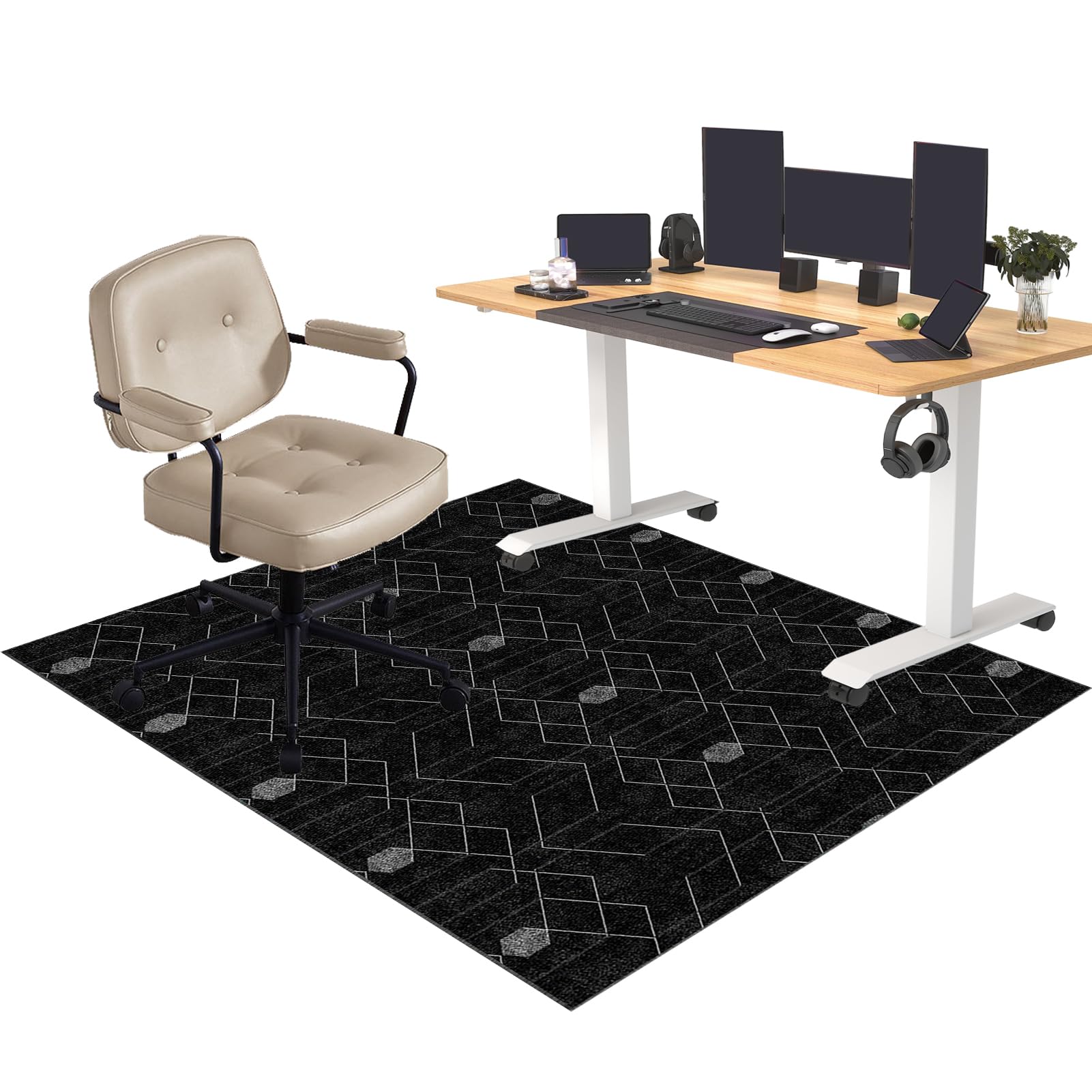 90x120cm Office Chair Mat For Hardwood Floors Computer And Gaming Use - View #9