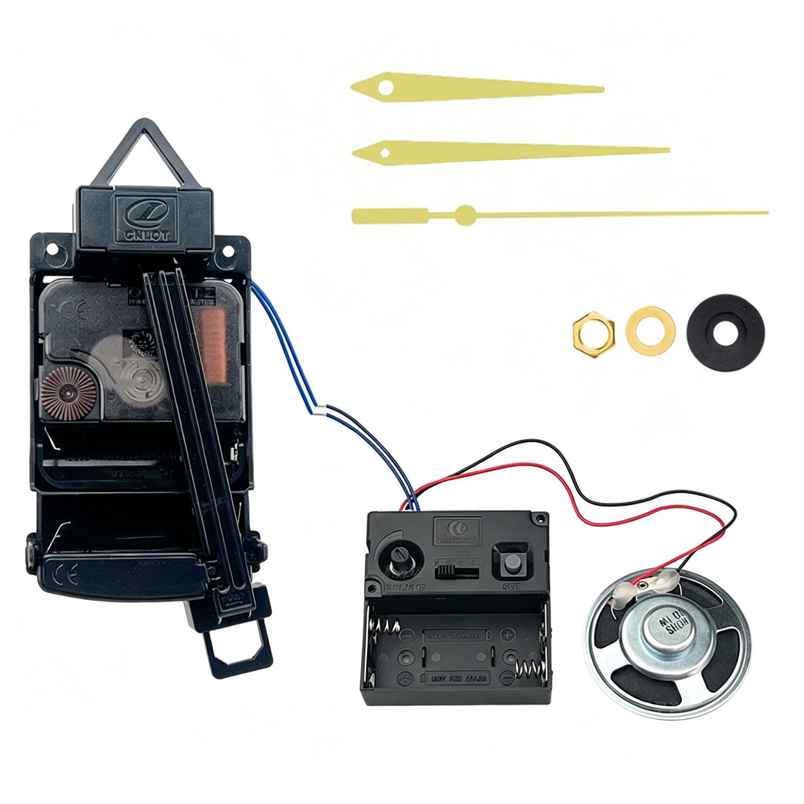 Shntig Quartzs Pendulum Clock Movement Mechanism Set with Melodies Chimes Box and Hands for Craft Projects and Clock Repair Enthusiasts Wall Repair Parts Set