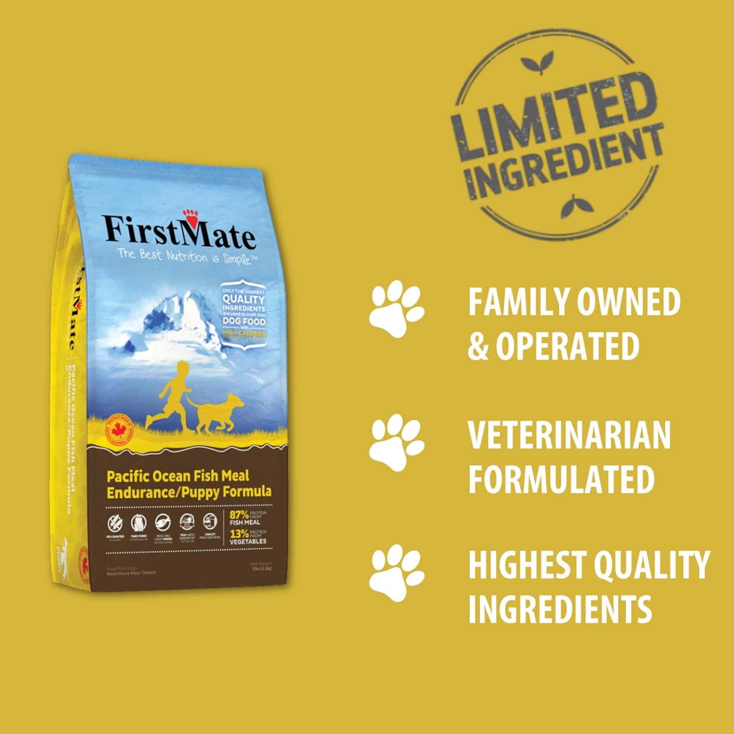 Firstmate Pet Foods Pacific Ocean Fish Puppy, 5 Pound