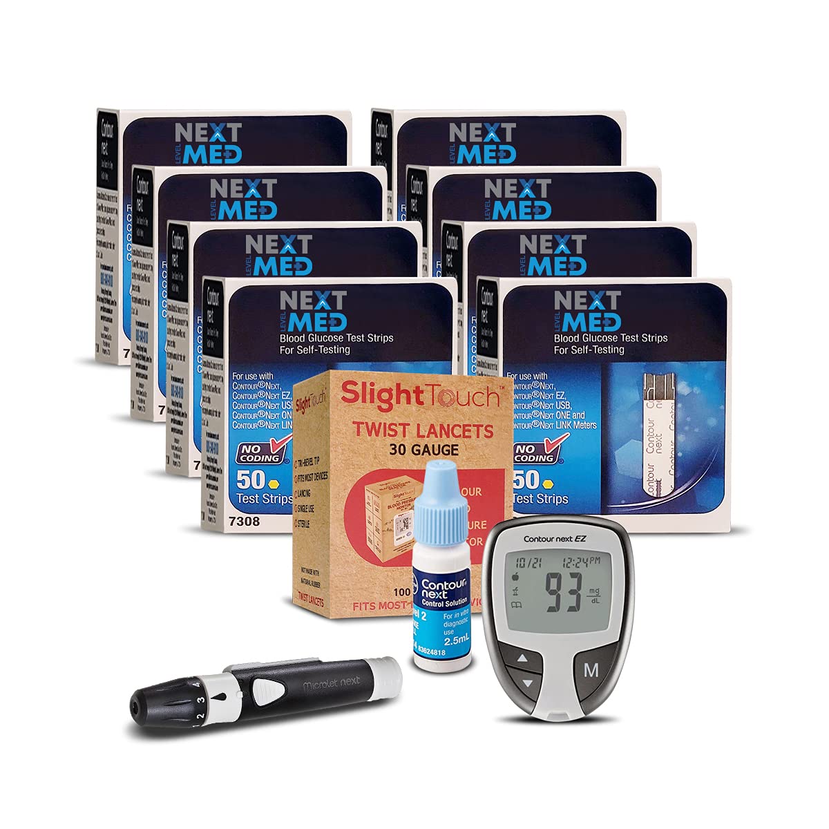 Buy NextLevelMed Diabetes Testing Kit Includes 400 Strips, 100