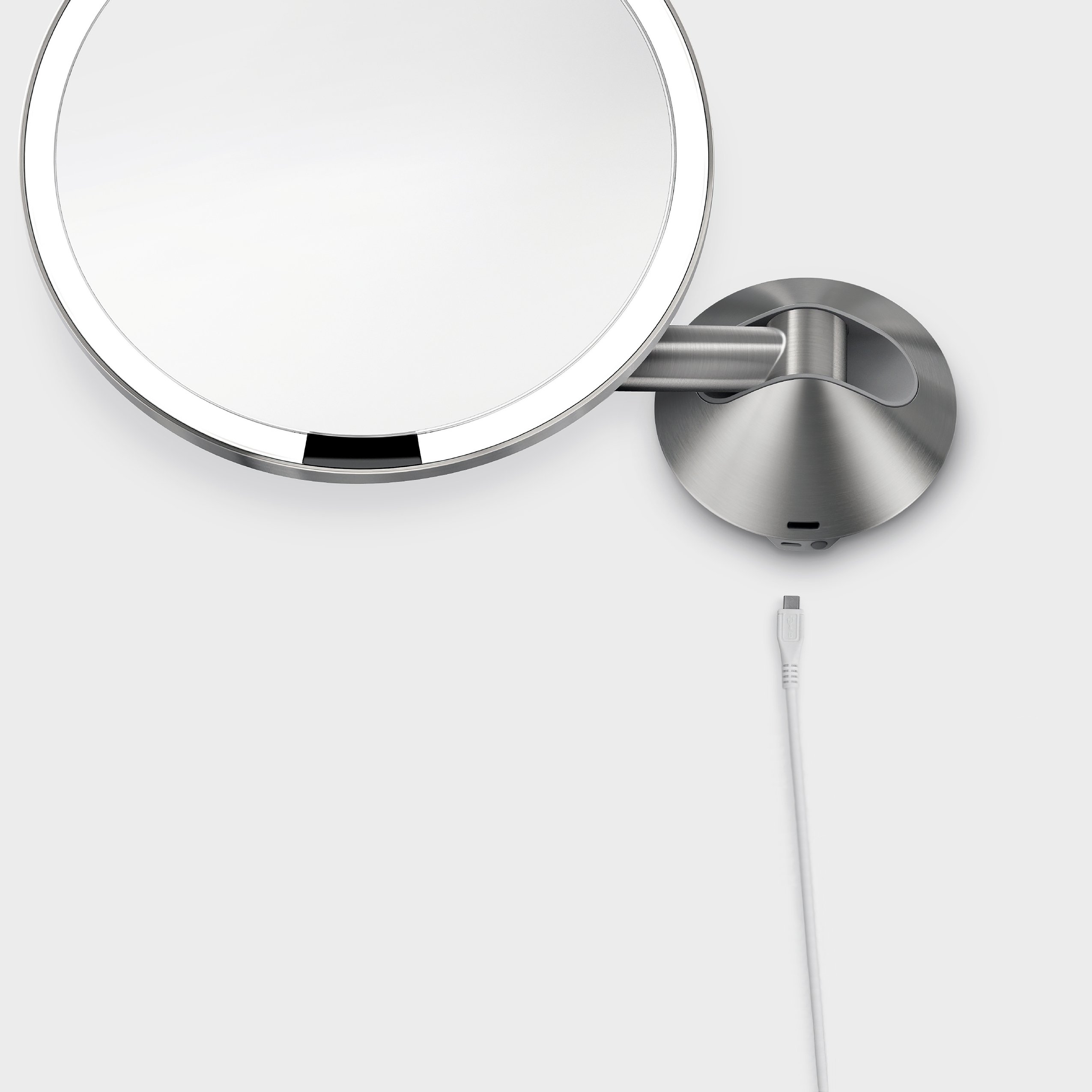 Buy simplehuman ST3002 20cm Wall Mount Rechargeable Sensor Mirror, Light Up Bathroom Makeup