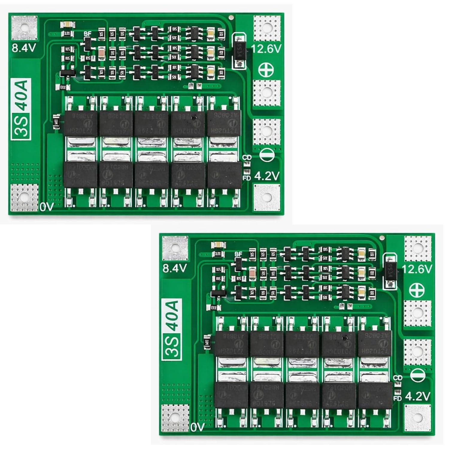 3S 40a 12.6v 18650 Li-ion Lithium Battery Protection and Charger BMS Module Pack of 2-picture-28