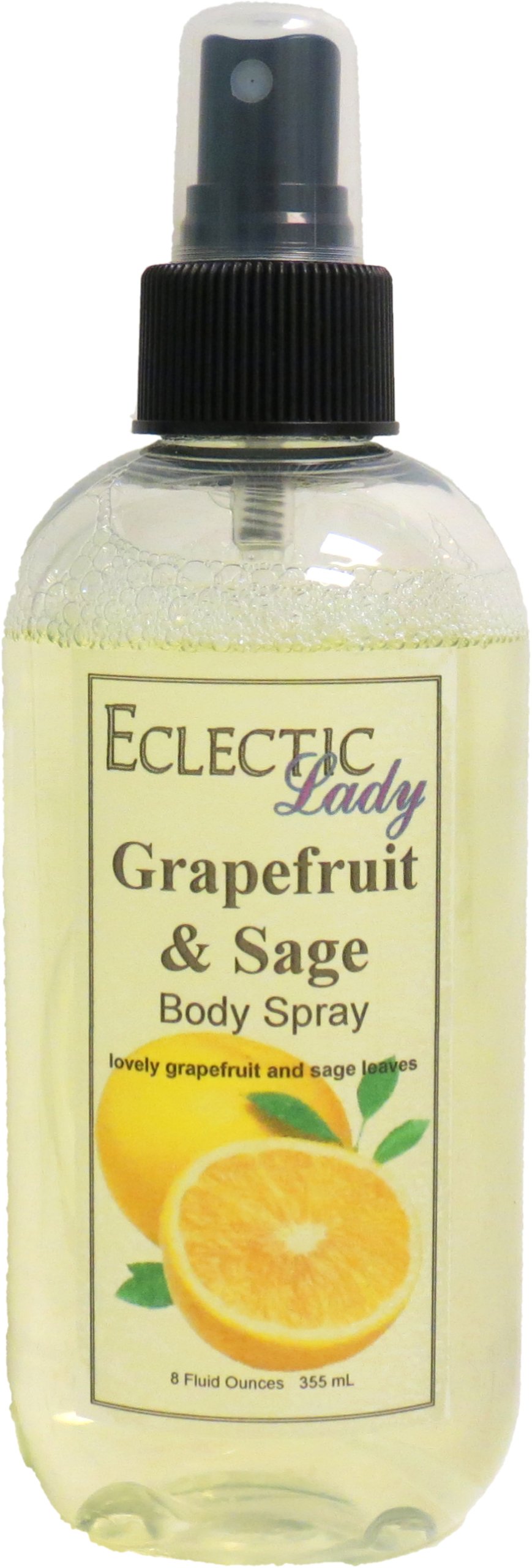 Eclectic Lady Grapefruit And Sage Body Spray, 16 ounces, Body Mist for Women with Clean, Light & Gentle Fragrance, Cologne with Soft, Subtle Aroma For Daily Use