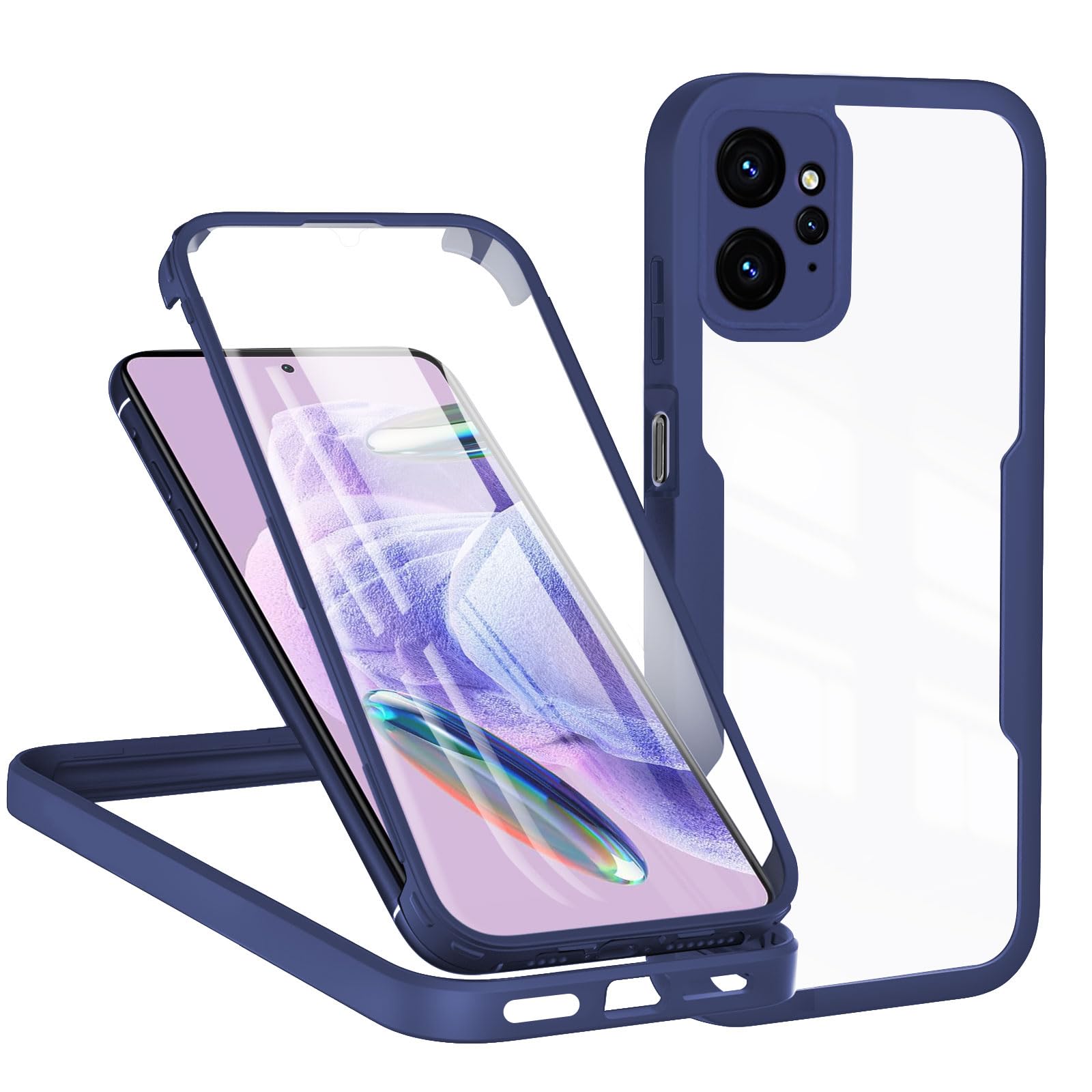 RonRun Cover Xiaomi Redmi Note 12 Pro, Antiurto 360 Gradi