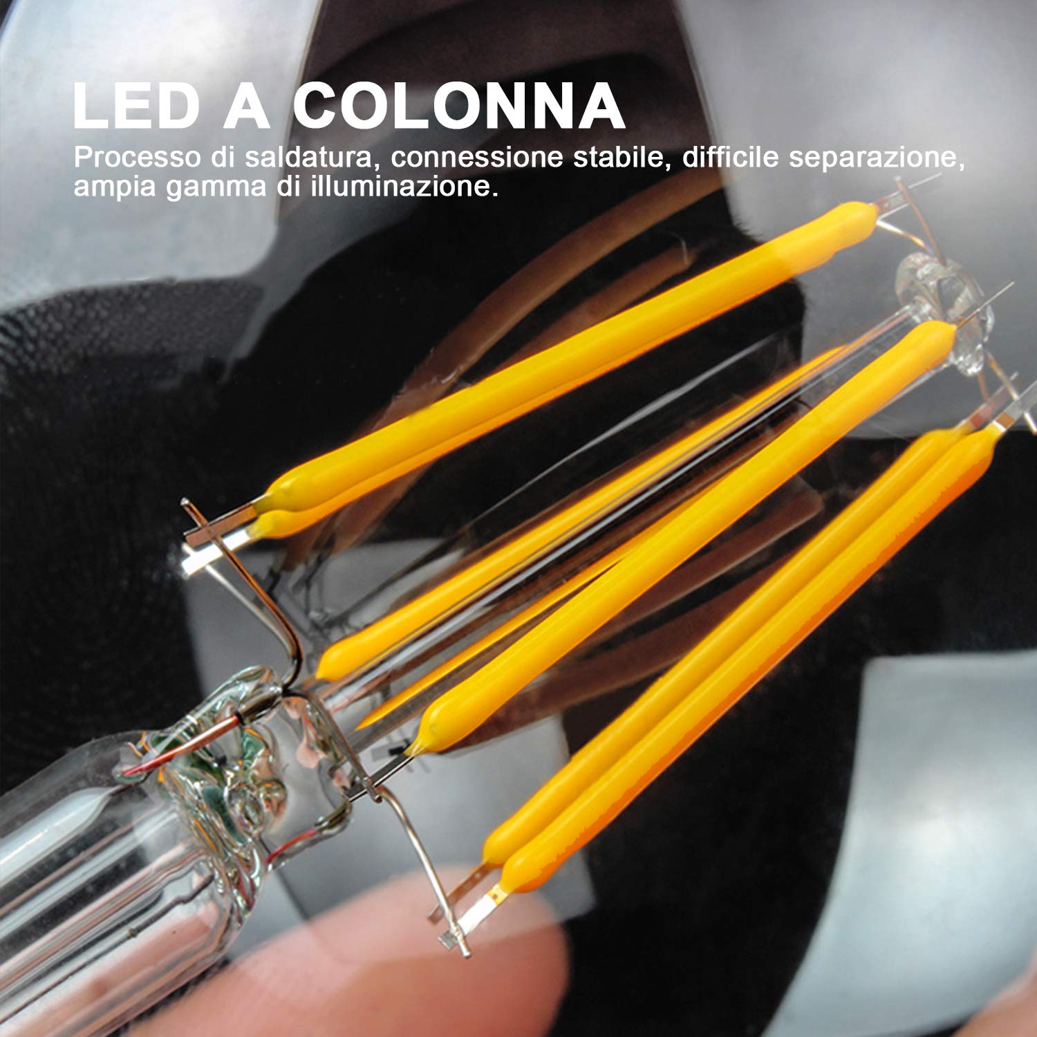 Lot 4 Ampoules LED Vintage E27 ST64 6W 2200K Filament Ambré – Style Edison Rétro