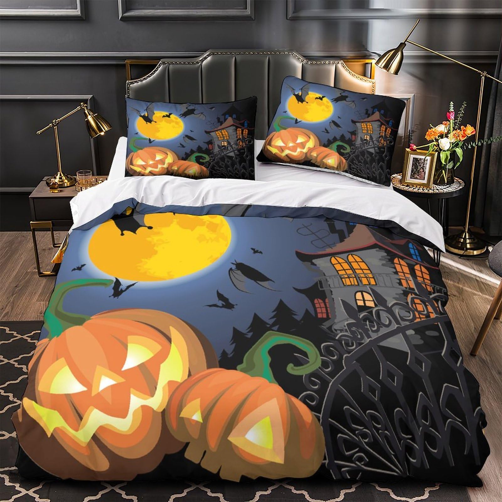 Décorations d'Halloween : parure de lit 3D pour transformer la chambre des enfants