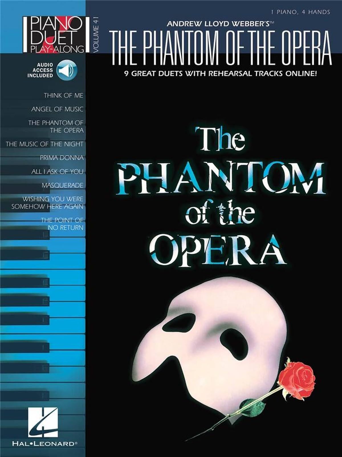 Piano Duet Play-Along Volume 41 Phantom Of The Opera Pf Duet Book/Cd (Piano Duet Play-Along (Hal Leonard))