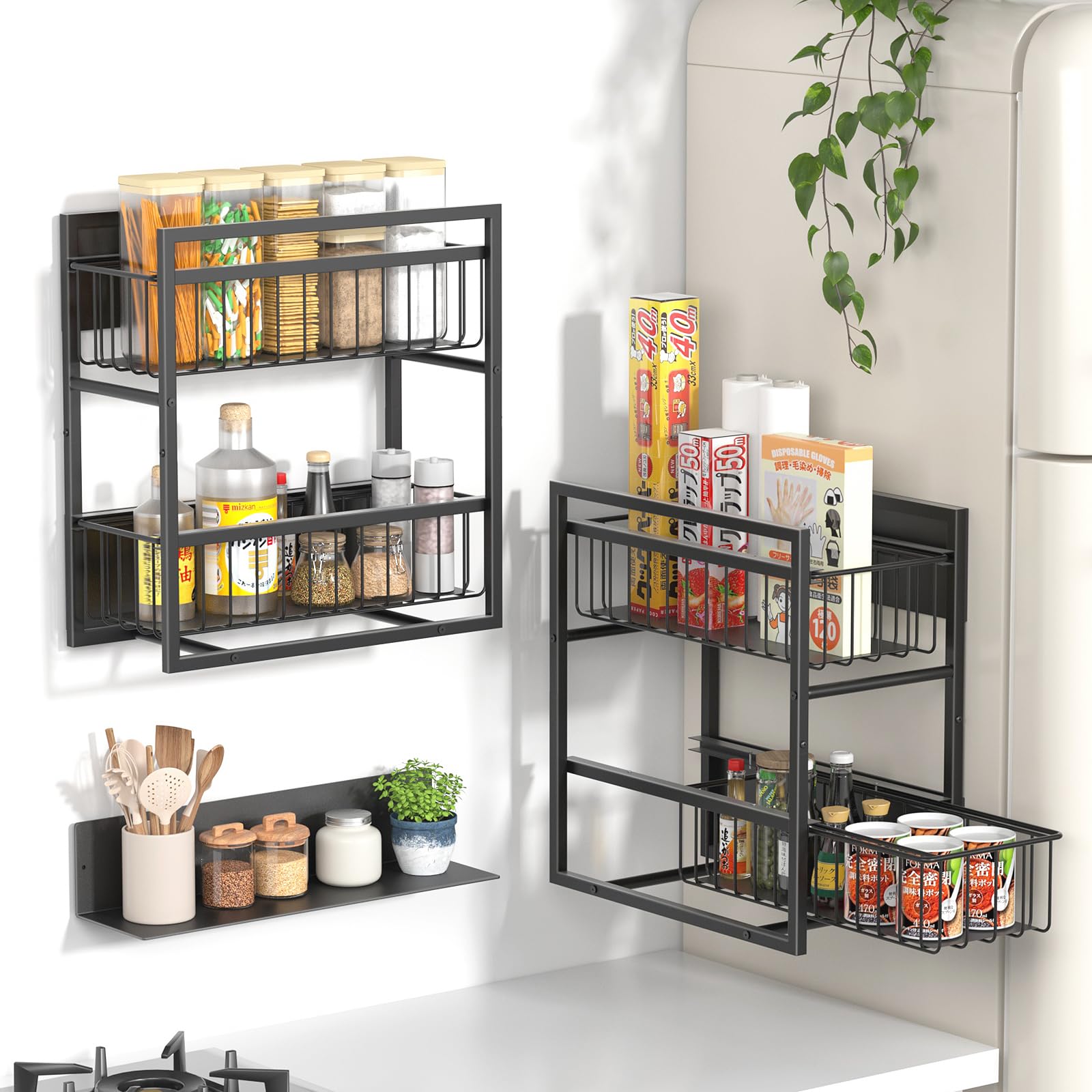 Amazon.co.jp: TKUIN シンク下ラック 収納 スライド 幅27×奥行37×高さ