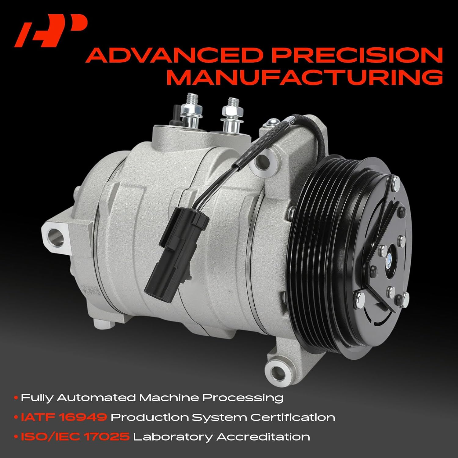 A-Premium Air Conditioner AC Compressor with Clutch Compatible with Jeep Wrangler 3.8L 2007-2011 Sport Utility