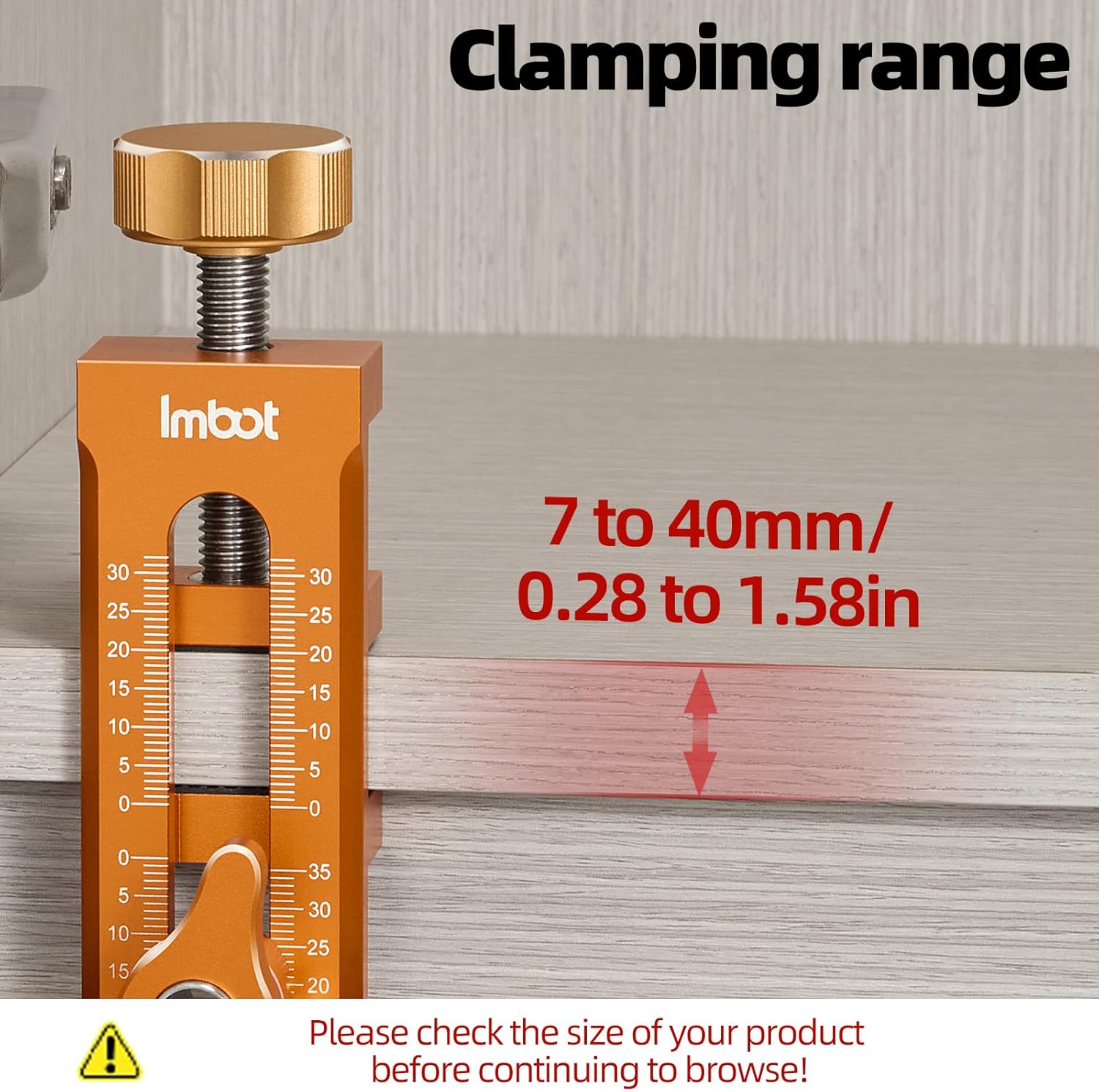 Imbot Cabinet Door Mounting Jig &With Base 3-In-1 Cabinet Door Installation Positioner For Most Cabinet Doors, Easy Alignment, Easily Adjustable Aluminum Cabinet Hardware Jig With Drill Bits - Image 4
