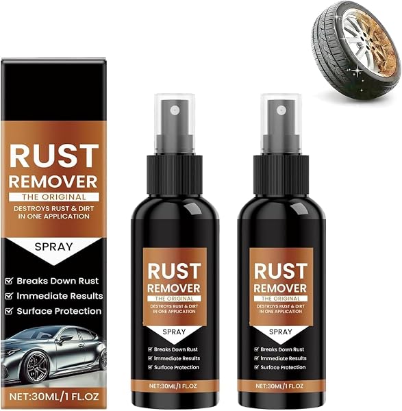 Rust Remover Spray for Metal, 2026 Upgrade Rust Remover for Metal, Multipurpose Rust Stain Remover, Fast Acting Heavy Duty Rust Dissolver for Cars, Tools, Bolts & More - 1