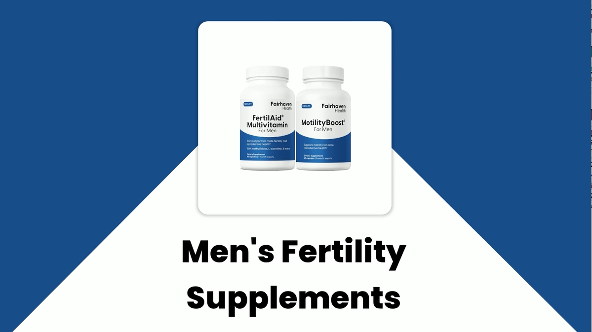 Amazon.com: FertilAid for Men and MotilityBoost Combo, Prenatal Vitamins  and Male Fertility Supplement to Support Count and Motility with L-Carnitine,  CoQ10, Zinc and More, 150 Capsules, 1 Month Supply : Health &
