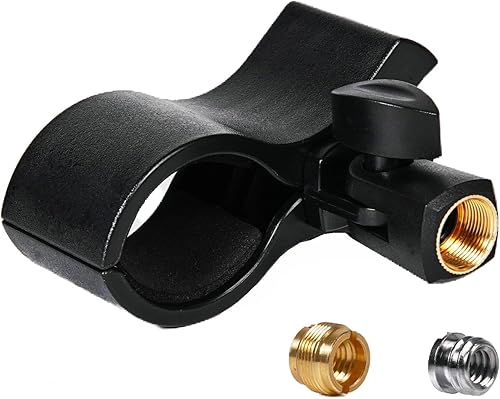 1 clip de micrófono grande, el soporte de clip de micrófono se utiliza con micrófonos de entre 32 y 2.362 in de diámetro. Adecuado para micrófonos