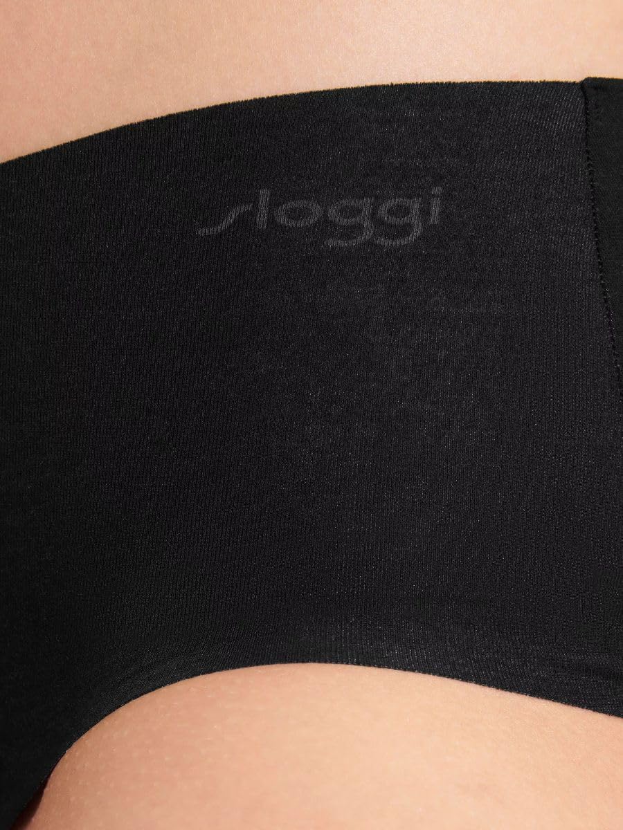 Sloggi Shorts Zero Modal Briefs Boyshort Brief Seamless Knickers Lingerie Black