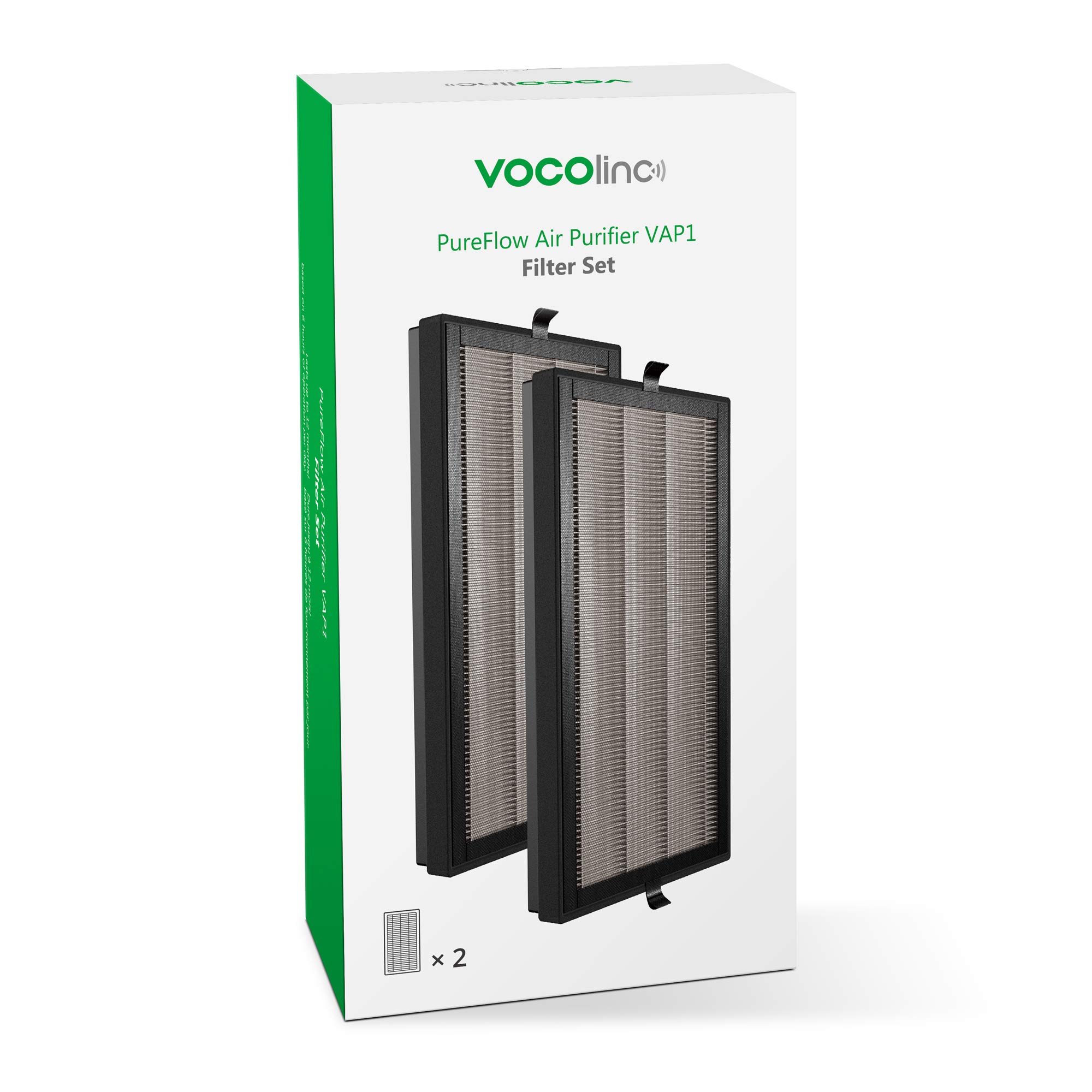 VOCOlinc True HEPA filtro de repuesto HomeKit purificador de aire VAP1 (1 par)