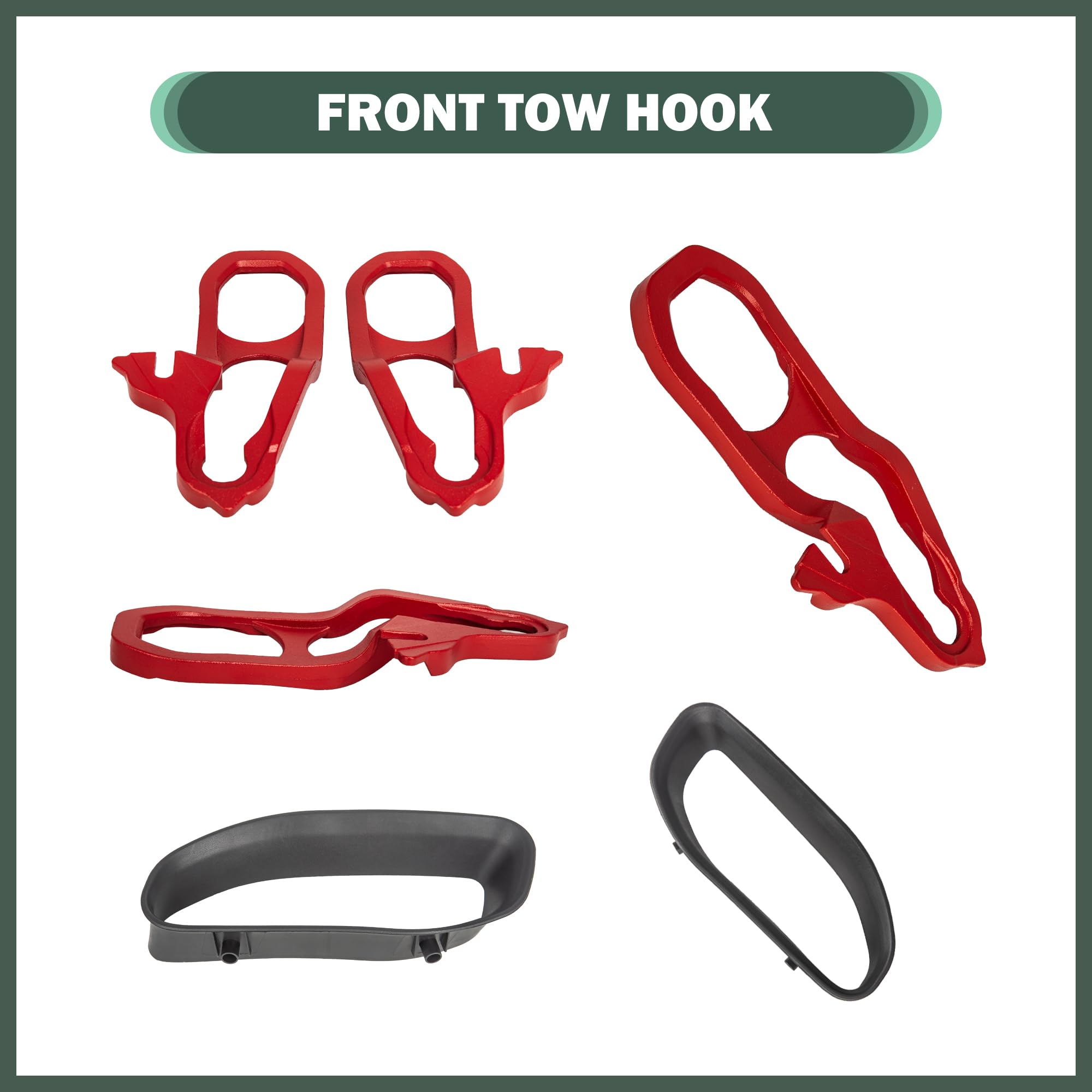 Phamyor Heavy Duty Front Tow Hooks Fit for 2019-2024 Dodge Ram