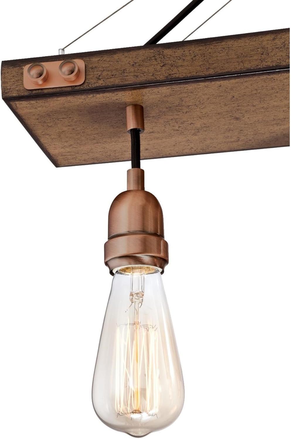 Free Shipping Over $50 Westinghouse Lighting 6351400 Chandelier, Barnwood & Copper Best Quality 🔥 Westinghouse Lighting 6351400 Chandelier, Barnwood & Copper