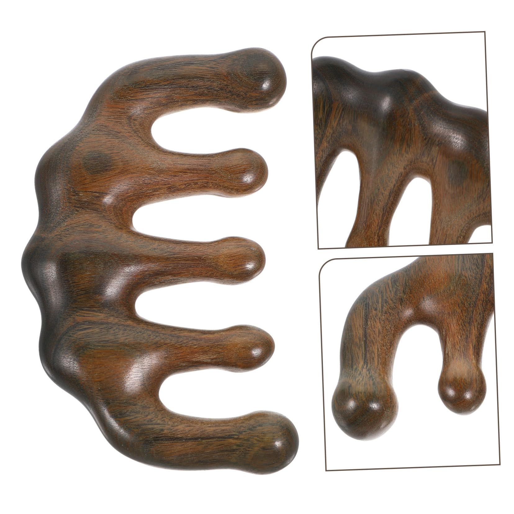 2pezzi Pettine Massaggiatore Per Capelluto e Strumento Design e Finitura Per Comfort Assoluto