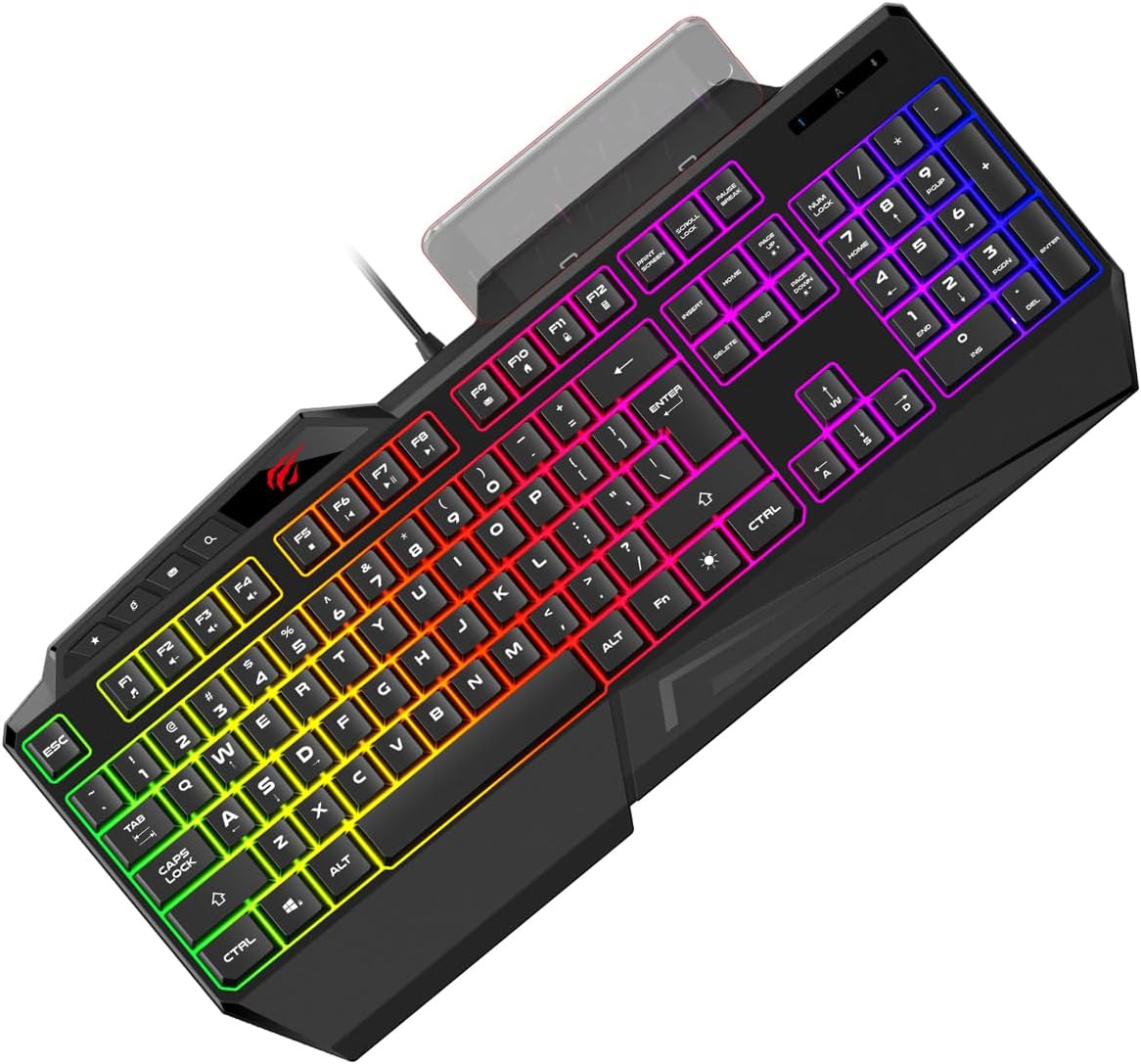 havit GAMENOTE KB488L Membrana Gaming Keyboard RGB Amazon.it Videogiochi