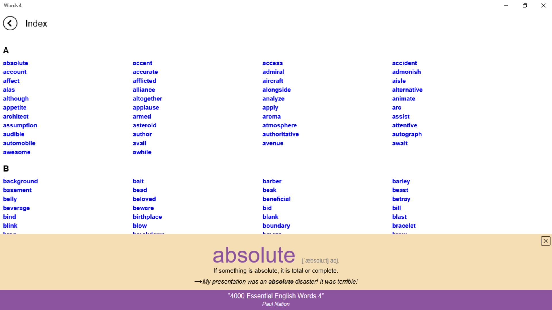 4000 Essential English Words 4 - App on Amazon Appstore