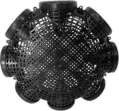Fish Trap, Crab Traps, PP Eel Cage, Eel Trap - Fishing Bait Traps, Crab Traps for Streams - Yellow Eel Cages Portable for Blue Crayfish Eel Catcher Crab Net