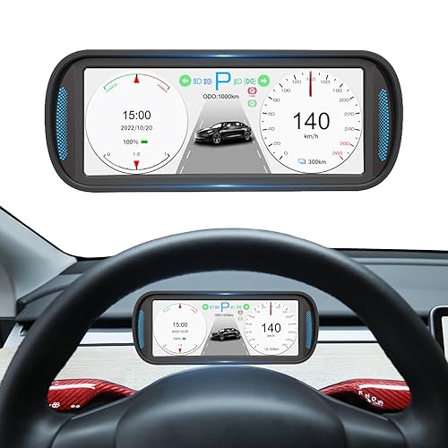 VERKOKAPPA Tesla Headup Display HUD 2019-2023 Modelo 3Y 6.8 pulgadas HD Resolución IPS Velocímetro Pantalla (T10)