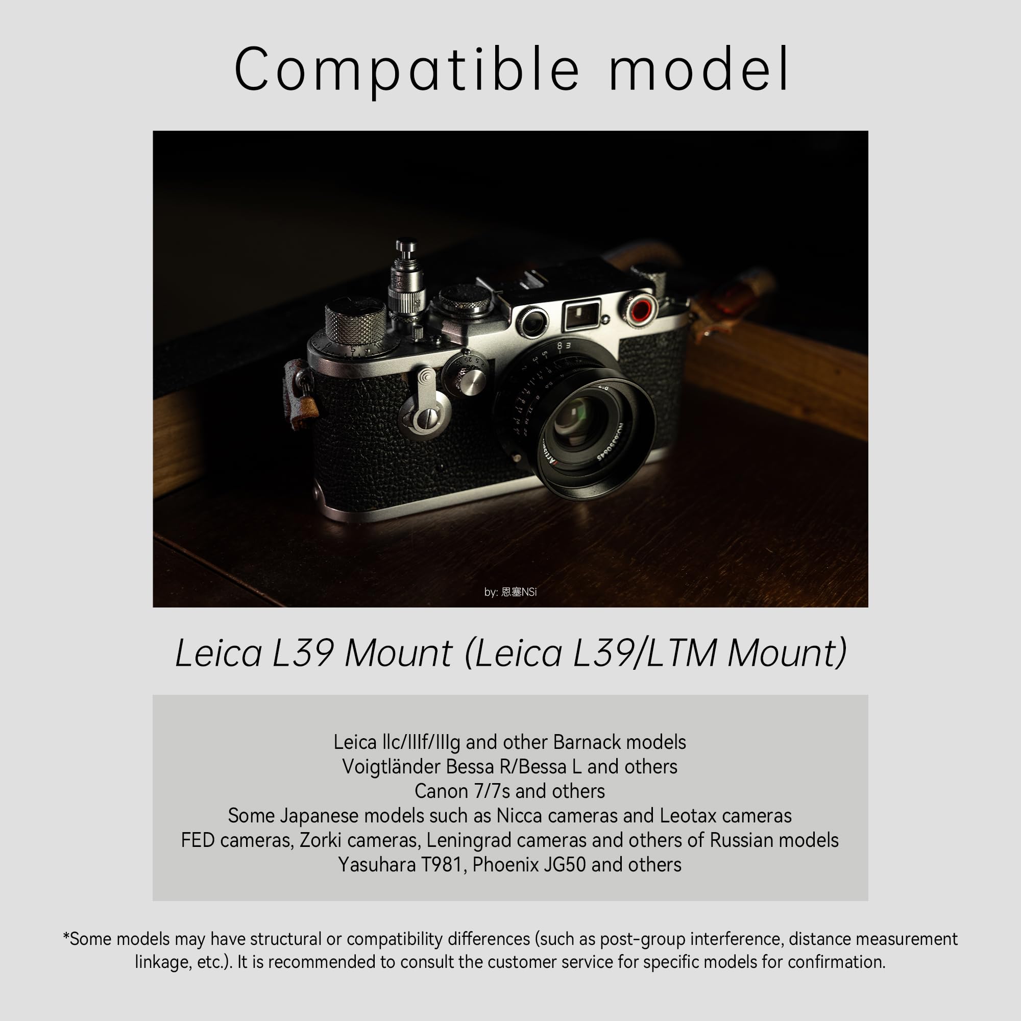 7artisans M35mm F2.8 Lente Prime Manual para Full Frame – Compatible con Leica M-Mount / L39 / LTM Mount