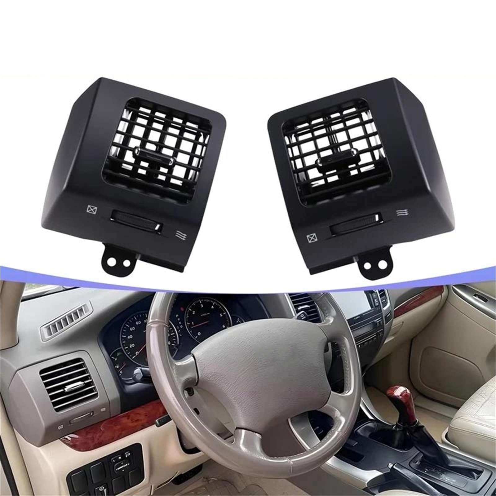 Pokrywa wentylacyjna do Toyoty do Land For Cruiser dla Prado 120 2003-2008 2009 deska rozdzielcza klimatyzacja kratka wylotowa wentylacyjna