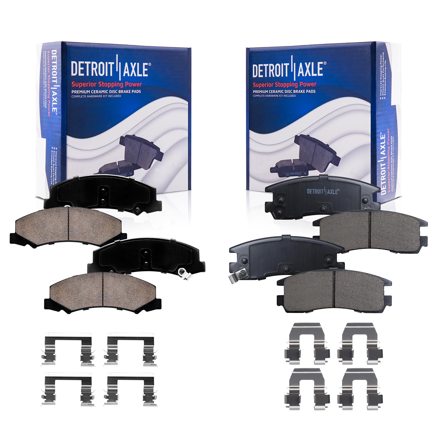 Detroit Axle - Brake Pads for 2008-2009 Buick Allure LaCrosse