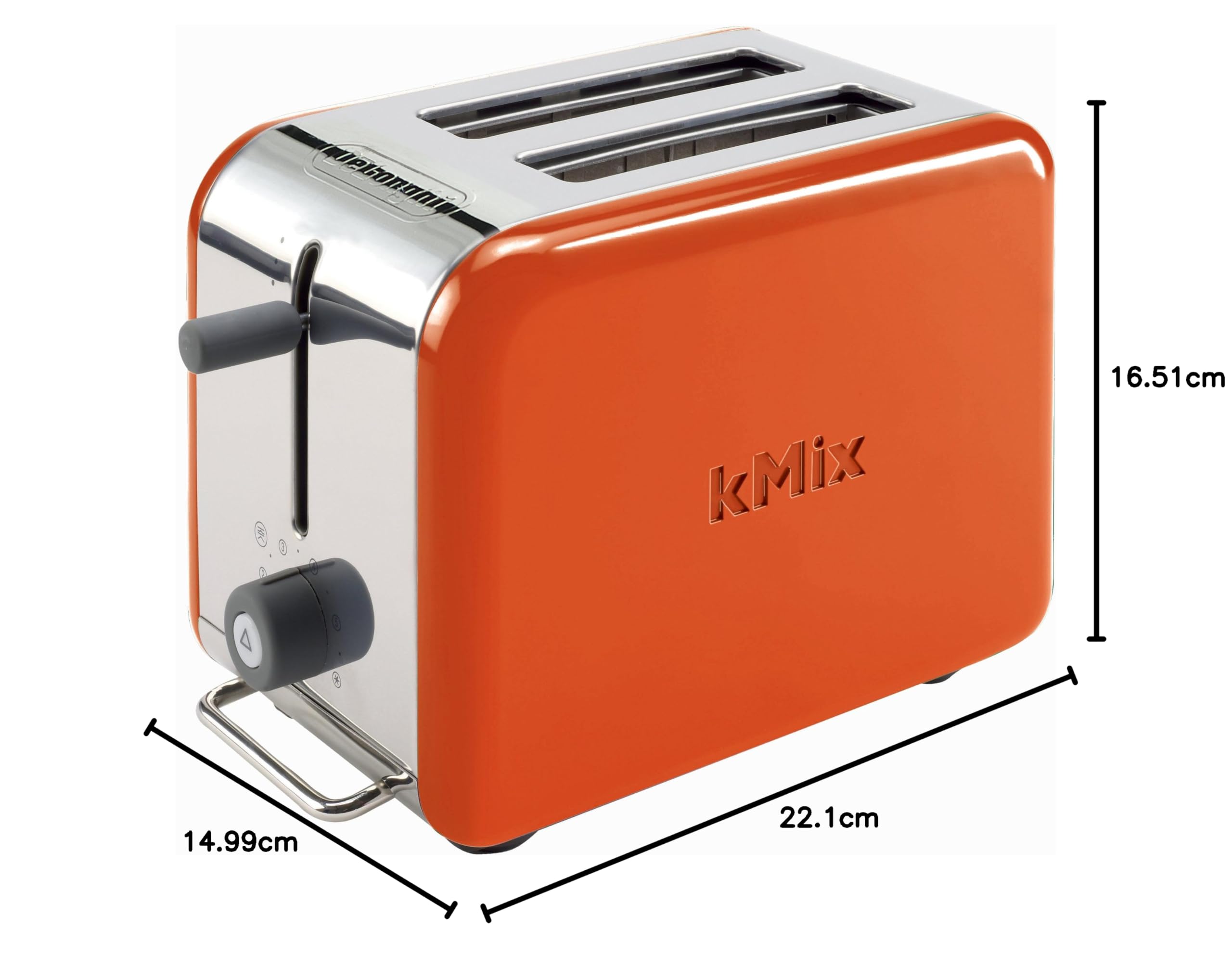 DeLonghi Kmix 2-Slice Toaster, Orange : Amazon.sg: Home