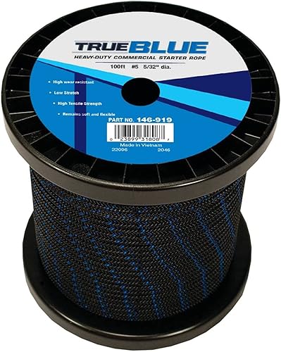 Stens Cuerda de arranque 146-919 de 532 pulgadas de diámetro, 100 pies de longitud, 5 tamaños, alta resistencia a la tracción, alta resistencia al Stens Cuerda de arranque 146-919 de 532 pulgadas de diámetro, 100 pies de longitud, 5 tamaños, alta resistencia a la tracción, alta resistencia al