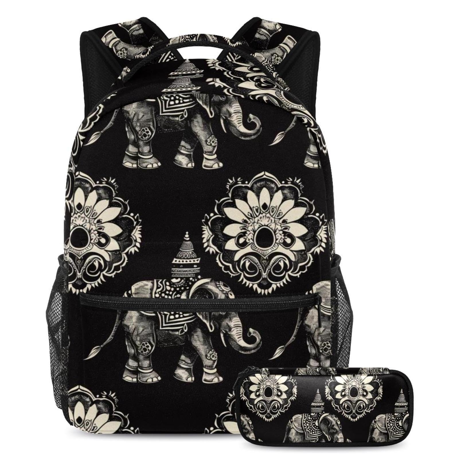Grand cartable vintage éléphant indien résistant pour collégien - 7