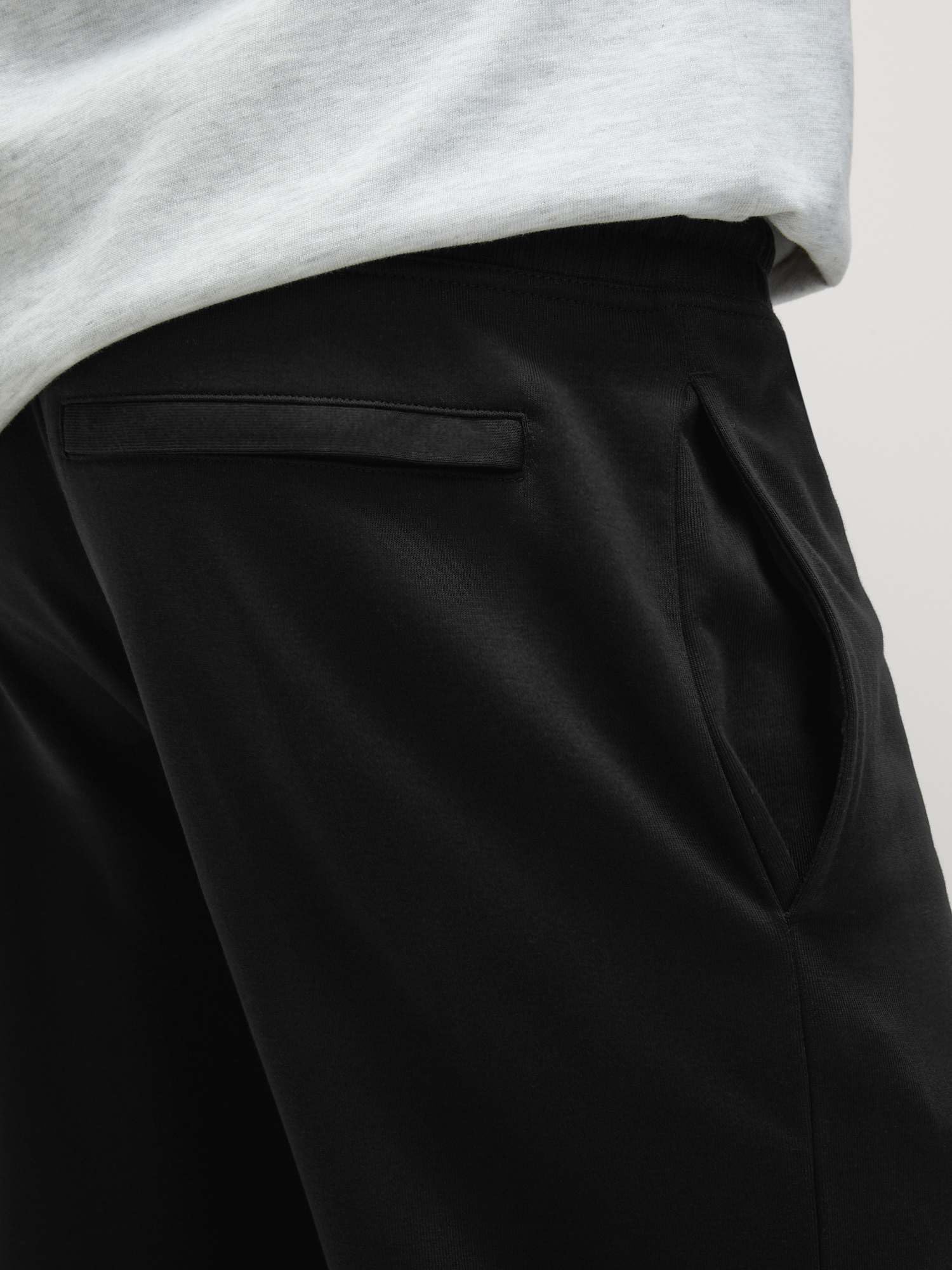 Marks & Spencer Pantalon de Jogging Droit en Coton Noir XXL