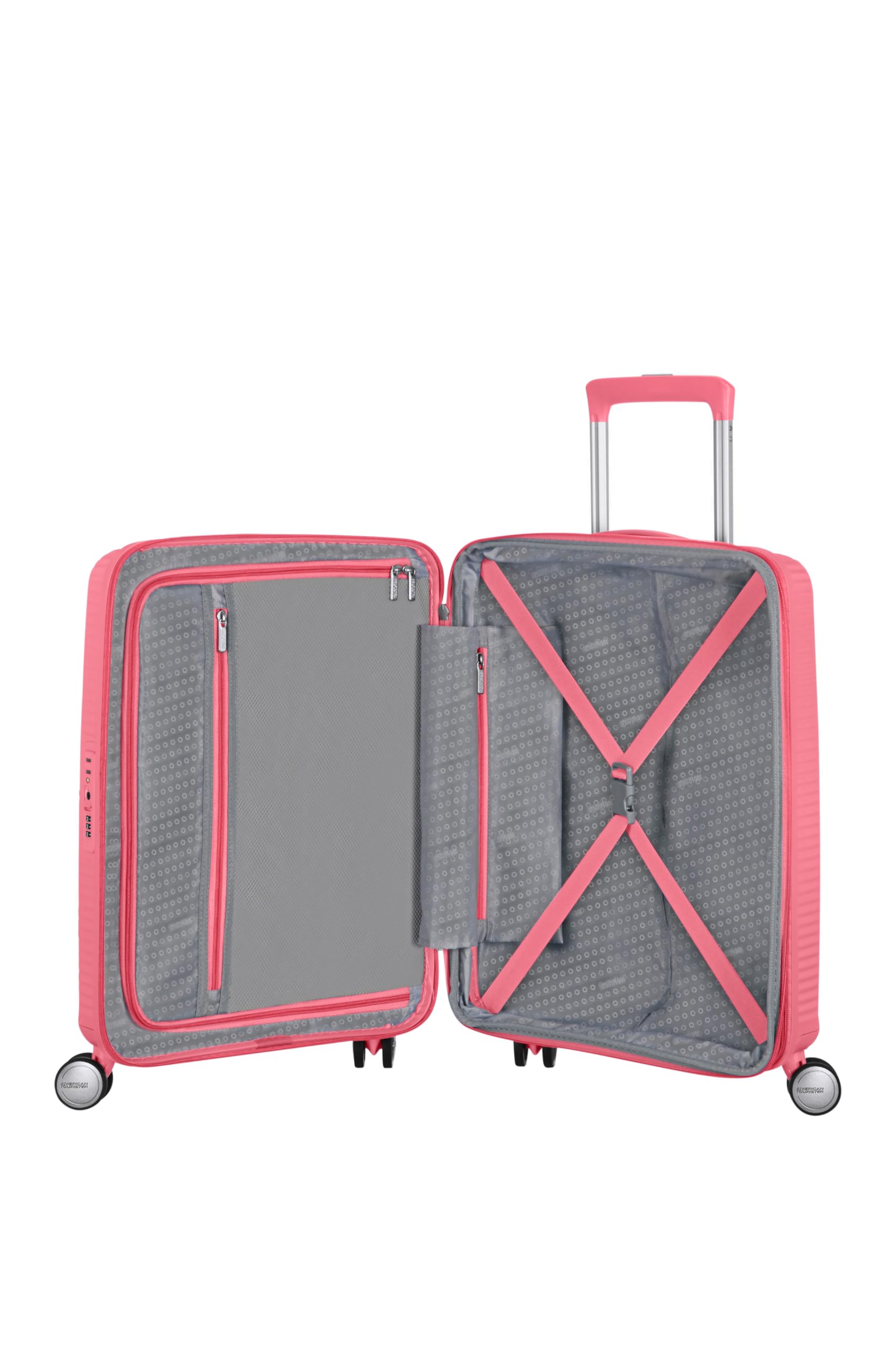 American Tourister Soundbox - Spinner S Extended Handgeck, 55 cm, 35.5/41 L, Rosa (Sun Kissed Coral)