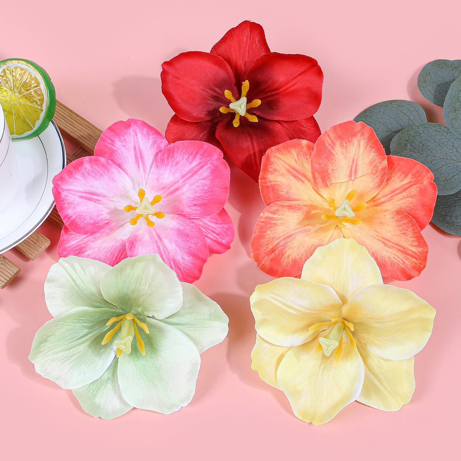 Amazon.com : 10pcs/set Tropical Flower Hair Clips Multi 