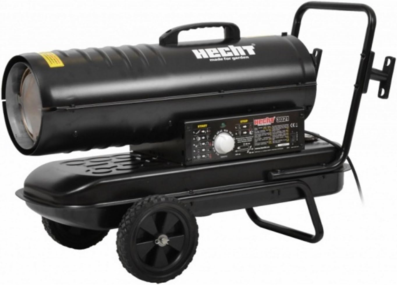 70,000BTU 20kW Diesel/Electric Hot Air Turbine Space Heater Mounted on a Trolley – Hecht 3021 [Energy Class A]