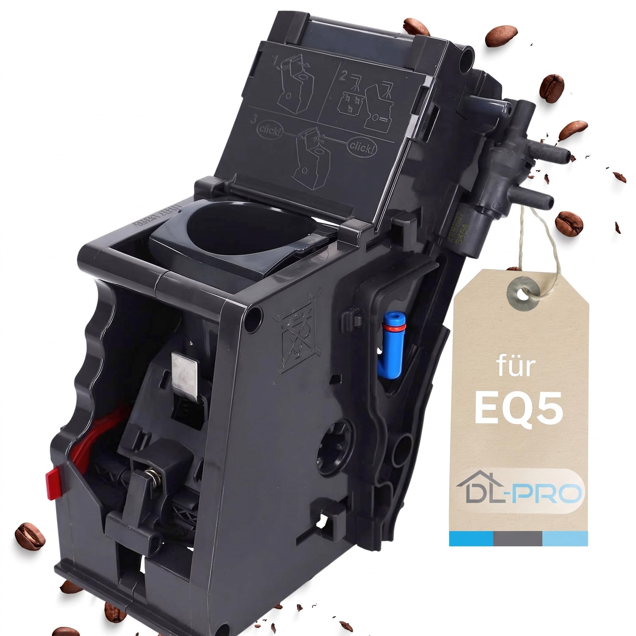 DL-pro Groupe café 11014118 pour Siemens EQ5, Bosch VeroCafe, VeroCafe Latte, VeroCappuccino 200 – remplace 11009615, 00741536 – pour TES50129RW, TE503209RW etc.