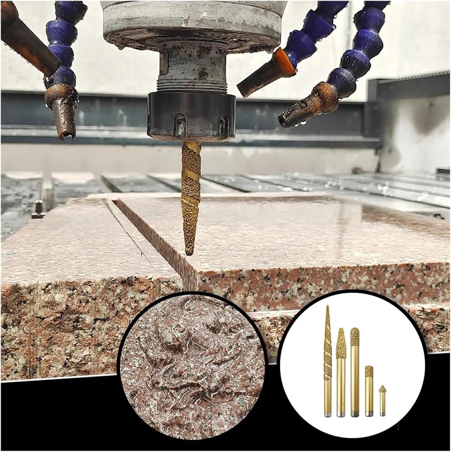 Router Bit Diamond Brazed Stone Ball Hand Engraving Milling Cutter Profile Tool Grinding Carving Knife CNC Machine .26131