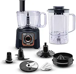 Multiprocessador Arno Multichef 700W MP72, com 24 Funções, Preto, 7 Acessórios, 2 Velocidades, Liquidificador 3,1L e Espremedor de Frutas, 110V