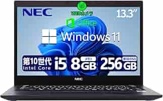 NEC - 極美品！Win11高性能i5-10210U/SSD+HDD/メ8G/無線/カメラ e-TREND｜NEC PC-VKT44XPGHB8MSEYZY [VersaPro (i5-1235U 8GB
