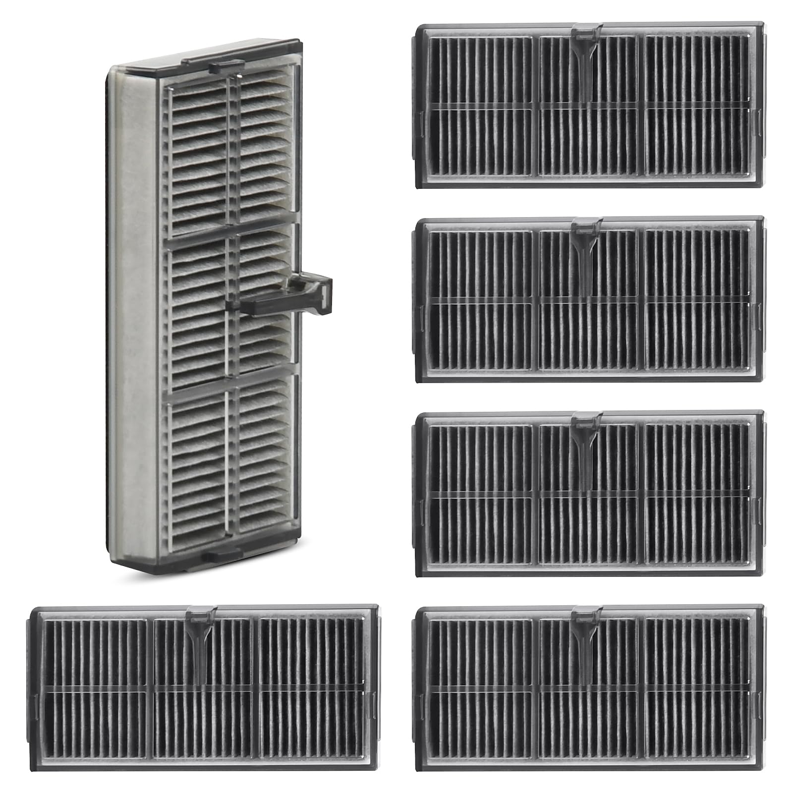 6 Stück HEPA Filter Zubehör für Dreame L10s Ultra Gen 2 / X40 Ultra / X40 Master / L40 Ultra / L10s Pro Ultra / X30 Ultra / L10s Ultra Gen 3 Staubsauger, Aktivkohle Filter Ersatzteile