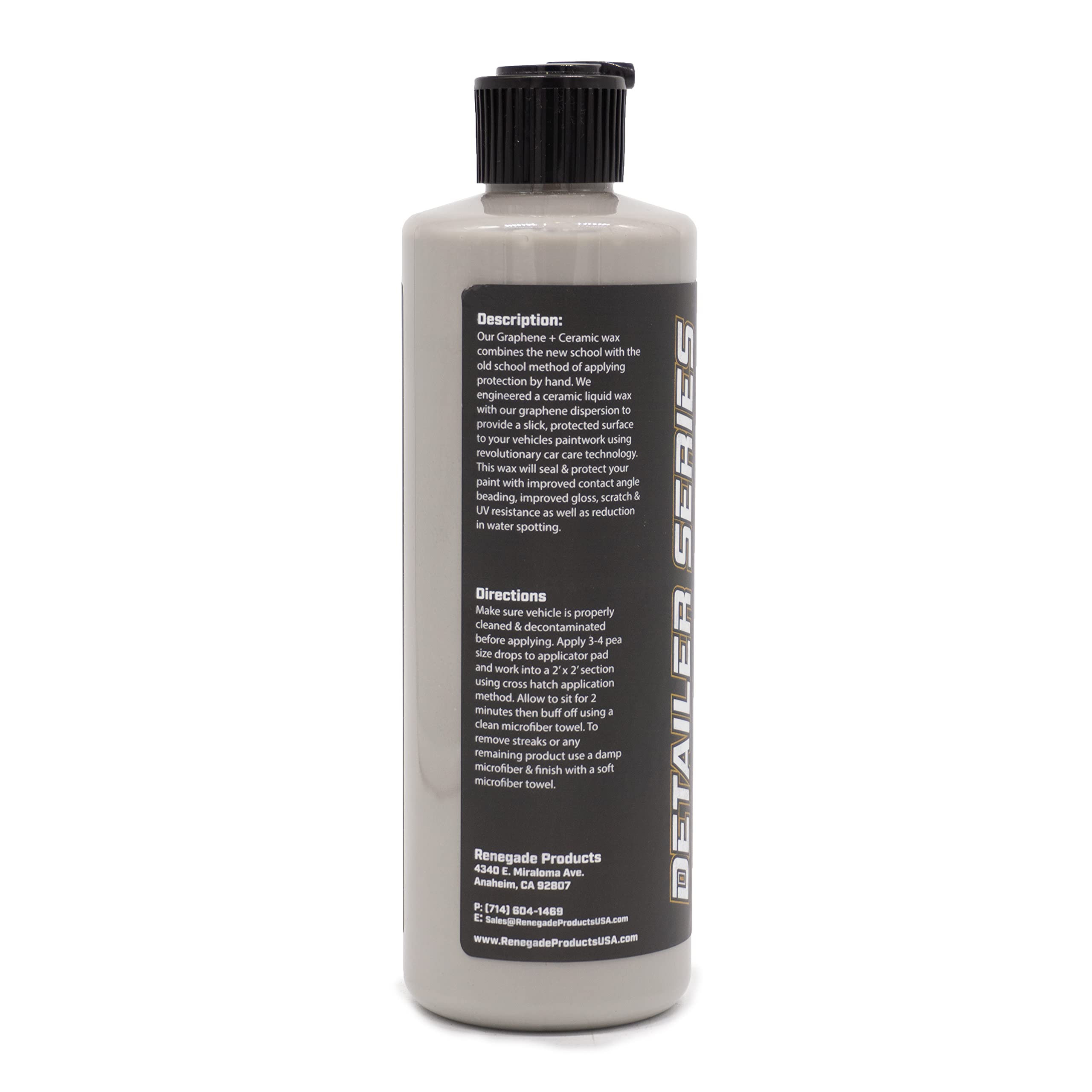 Graphene Ceramic Wax with Sio2, 1 Year Coating For Enthusiasts And Professionals